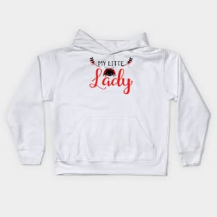 Cute Ladybug Design - My Little Lady Kids Hoodie